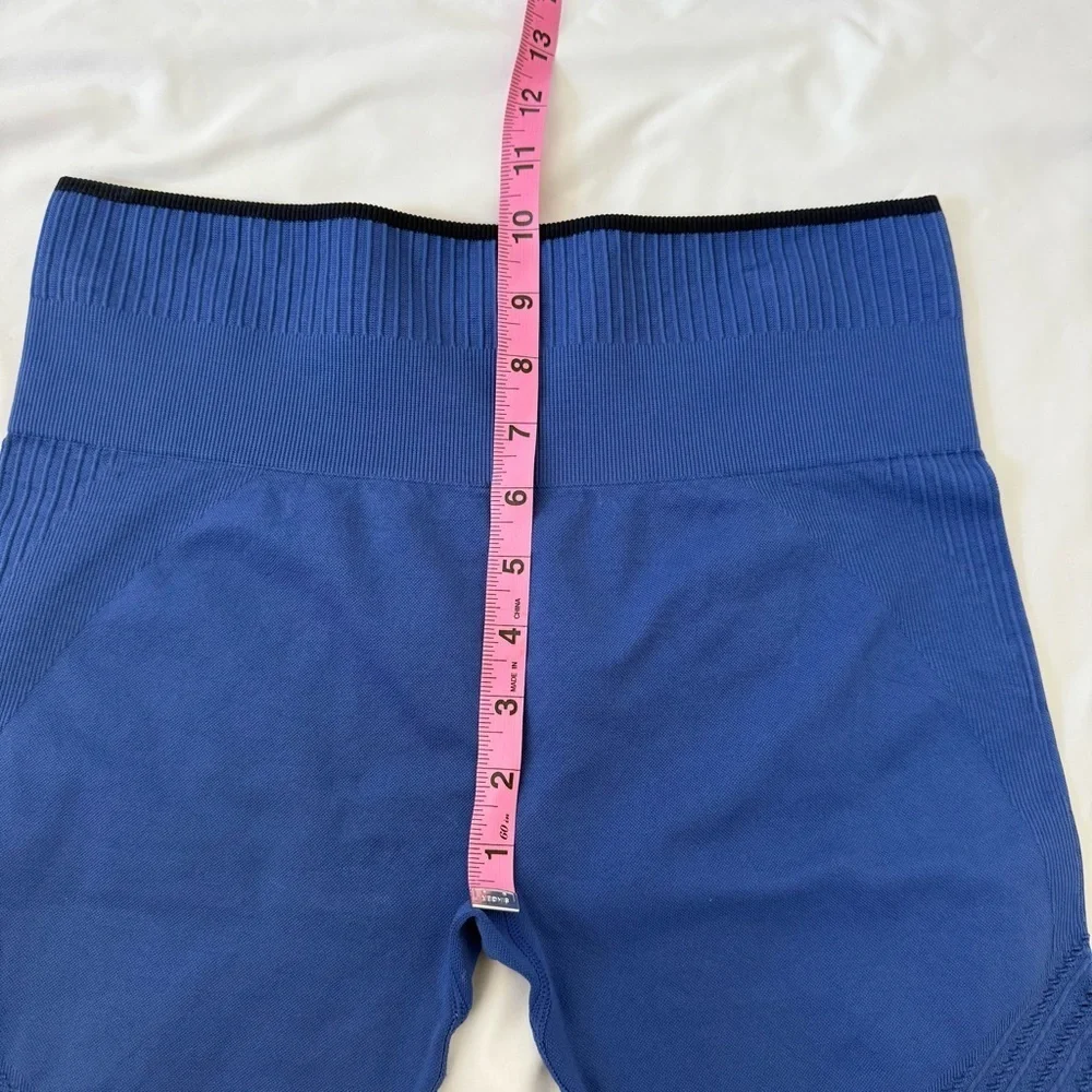 Ryka Women’s Athletic Bike Shorts Stretch Workout Yoga Gym Pants Blue Activewear